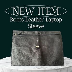 Roots Cobbled Leather Laptop Sleeve/Organizer